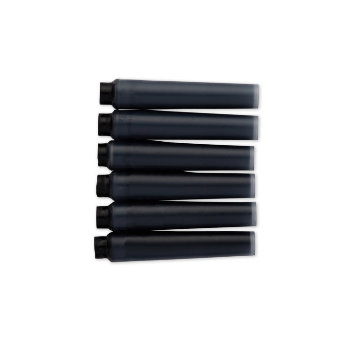 Naboje atramentowe czarne mini 6szt. Parker